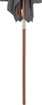 vidaXL - Parasol - met - houten - paal - 150x200 - cm - antraciet