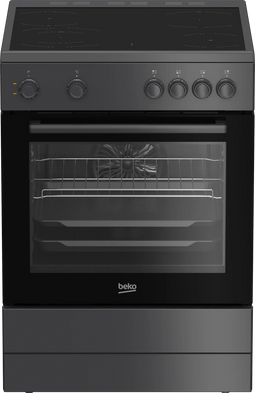 Beko FBM6701A - Vrijstaand Fornuis - 4 Vitroceramic Hob - 9400 W - Anthracite