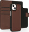 Accezz iPhone 13 - Hoesje 2 in 1 Wallet Bookcase - Echt Nappa leer - Bruin