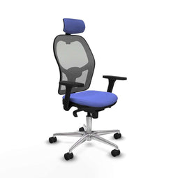 Jorquera Piqueras y Crespo 3D086N2 - Bureaustoel met hoofdsteun - Verstelbare hoogte - Licht Blauw
