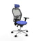 Jorquera Piqueras y Crespo 3D086N2 - Bureaustoel met hoofdsteun - Verstelbare hoogte - Licht Blauw