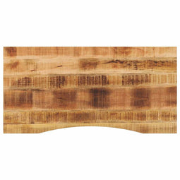 vidaXL - Bureaublad - met - ronding - 140x50x2,5 - cm - massief - ruw - mangohout