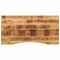 vidaXL - Bureaublad - met - ronding - 140x50x2,5 - cm - massief - ruw - mangohout