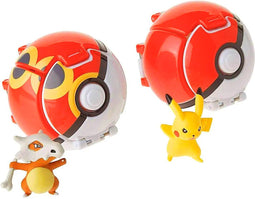 Tomy Officially Licensed Pokemon Throw 'n' Pop Pikachu + Poke Ball + Cubone + Repeat Ball - Toy