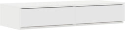 vidaXL - Witte - Bedlades - - - 90x36,5x16,5 - cm - - - Gemaakt - van - Samengesteld - Hout