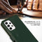 Selencia Galaxy A53 - Echt Lederen Bookcase - 3 Pashouders - Groen
