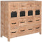 Ladenkast Home ESPRIT Zwart Natuurlijk Metaal Spar Cottage 110 x 40 x 92,5 cm