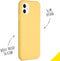 Accezz iPhone 11 - Back Cover - Liquid Silicone - Geel