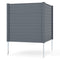 Coast Tuinscherm Set van 2 Panelen 123 × 123 cm – Grijs – Privacy Scherm met Grondpennen voor Airco,