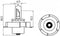 Lamp 6V-15W P26S halogeen