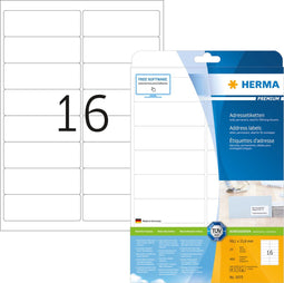 HERMA 5075 Wit adreslabels