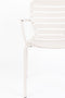 Zuiver Vondel Tuinstoel - Beige - Armleuning - 2 stuks