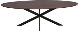 StarFurn Eettafel Ferris Eiken Ovaal 240cm Walnoot