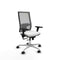 Piqueras y Crespo 3D086N0 - Bureaustoel - Verstelbare hoogte met armleuning - Wit