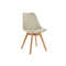 Stoel DKD Home Decor 48 x 54 x 82 cm Beige Polypropyleen Beukenhout