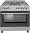 Wiggo WO-E906B(XX) - Gasfornuis - 5 pitten - 90 cm - 110 Liter - Energieklasse A - Rvs
