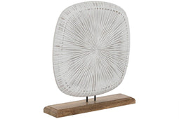 Decoratieve figuren Home ESPRIT Wit Bruin Modern 30 x 8 x 34 cm
