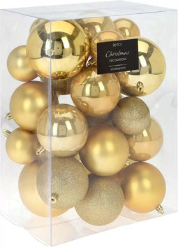 KERSTBAL SET26 GOUD