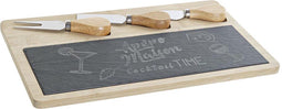 Snijplank DKD Home Decor Zwart Natuurlijk Bamboe Raad van bestuur Rechthoekig 33 x 19 x 2,4 cm
