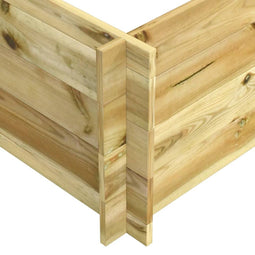 vidaXL - Plantenbak - verhoogd - 150x100x40 - cm - geïmpregneerd - hout