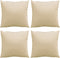 vidaXL - Sierkussens - 4 - st - 60x60 - cm - stof - beige