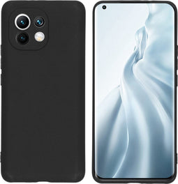 iMoshion Hoesje Geschikt voor Xiaomi Mi 11 Hoesje Siliconen - iMoshion Color Backcover - Zwart