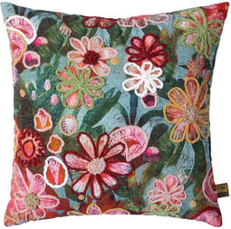 PTMD Sierkussen Clarrie - 45x10x45 cm - Stof - Groen