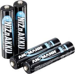 Ansmann 1321-0001 - Oplaadbare NiZn-batterijen 550mAh - Hoge spanning 1,6V - Blauw