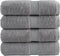 vidaXL - Gastendoekjes - SOLUND - 4 - st - 600 - g/m² - 30x50 - cm - grijs