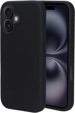 Mobiparts iPhone 16 - Silicone Cover - Soft-touch - Zwart