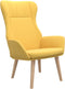 vidaXL Relaxstoel stof taupe