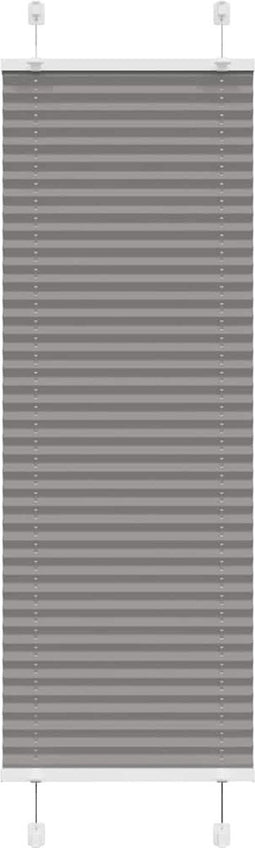 vidaXL - Plissé - rolgordijn - 50x100 - cm - stofbreedte - 49,4 - cm - antraciet