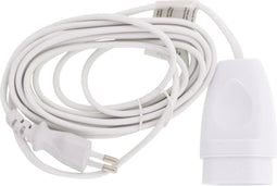 Exin verlengsnoer - Euro - H03VVH2-F - 2 x 0.75 mm² - 3 m - wit