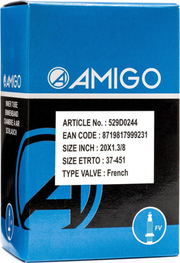 AMIGO Binnenband - 20 inch - ETRTO 37-451 - Frans ventiel