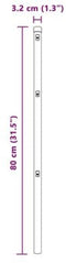 vidaXL - Paalset - 13 - stuks - Ø32 - mm - 80 - cm - Gegalvaniseerd - Staal