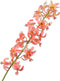 Silk-ka Zijden Bloem-Kunstbloem Lelie Steel Zalm-Oranje 105 cm