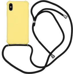 iMoshion Hoesje Geschikt voor iPhone Xs / X Hoesje Met Koord - iMoshion Color Backcover met koord - Geel