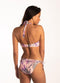 Beachlife Tropical Blush - Halter bikinitop met beugel - Uitneembare padding - Roze/Bloemenprint