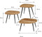 Mica Decorations Jailey - Bijzettafel - Set van 3 - Hout met verfijnde houtnerfdetails - Bruin (set van 3)