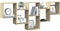 vidaXL - Wandschap - 159x18x66 - cm - bewerkt - hout - sonoma - eikenkleurig