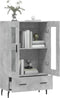 vidaXL - Hoge - kast - 69,5x31x115 - cm - bewerkt - hout - betongrijs