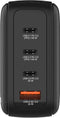 Verbatim Mini GaN Charger - Oplader 140W - 1x USB type-A 3x USB type-C - Zwart