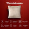 Coozie Oplaadbaar Warmtekussen – Draadloos & Bedraad – 45–65°C – Velvet – 45 x 45 cm – Beige –