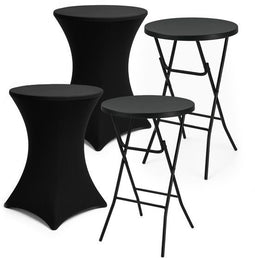 Brixy Statafel - Stevig Weerbestendig - 80cm x 110cm - Zwart