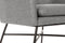 DKD Home Decor - Leunstoel - Scandi ontwerp - Zwart Lichtgrijs Metaal 66 x 62 x 76,5 cm