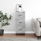 vidaXL - Dressoir - 34,5x34x90 - cm - bewerkt - hout - betongrijs