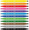 Set Viltstiften Milan Multicolour Dubbelzijdig/dubbele classificering