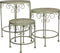 Mica Decorations Provence Plantentafel voor Buiten - Set van 3 - H43 x Ø35 cm - Lichtgroen