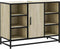 vidaXL - Wastafelkast - 80x33x60 - cm - bewerkt - hout - sonoma - eikenkleurig