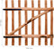 vidaXL - Poort - enkel - 100x100 - cm - geïmpregneerd - hazelaarhout